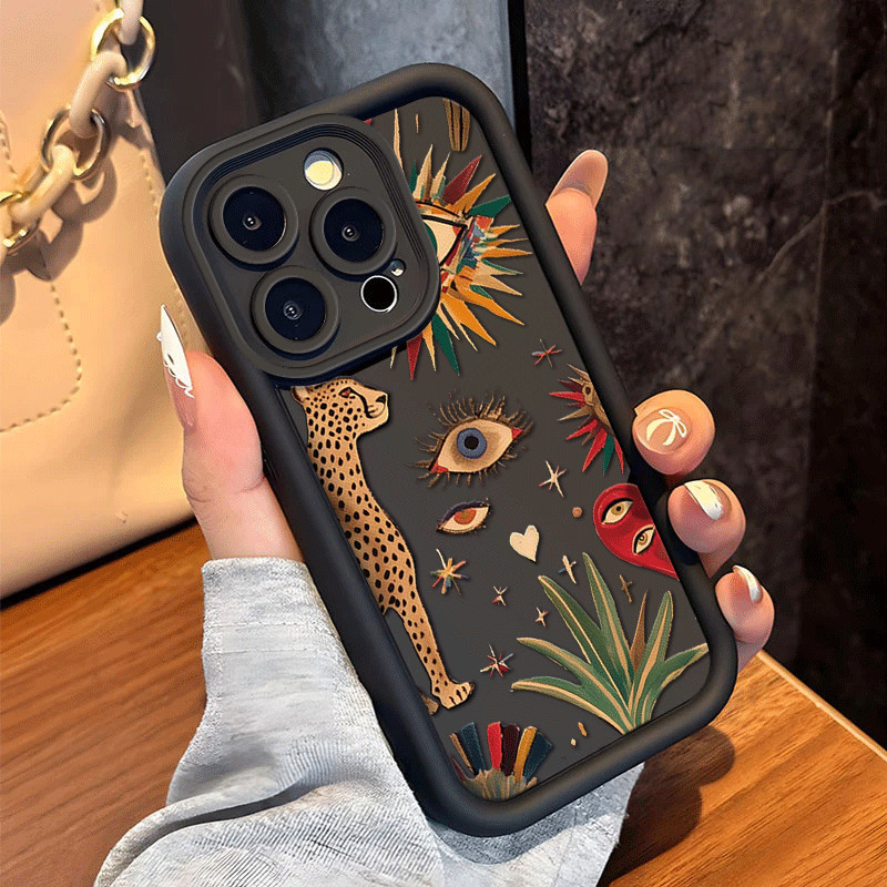 Capinha Capa Para Samsung A04 A05 A12 A14 A15 A32 A35 A52 A55 A72 Estampa de tigre Case