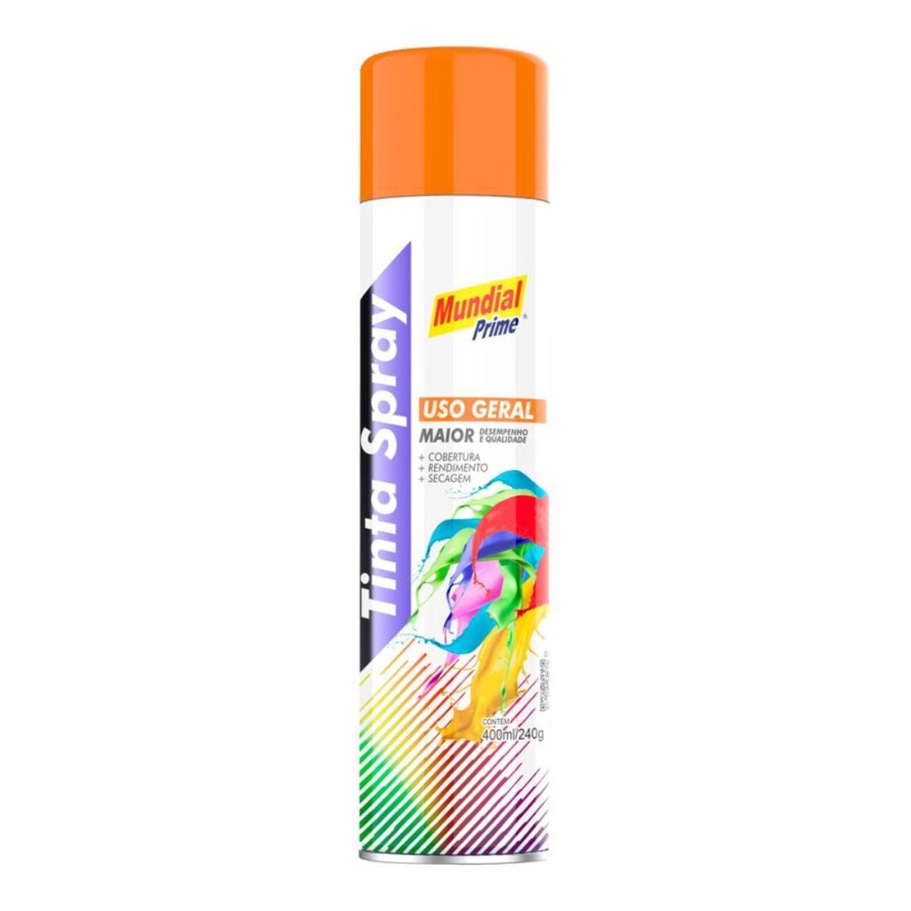 Tinta Spray Mundial Prime Laranja - 400ML em Oferta na Shopee