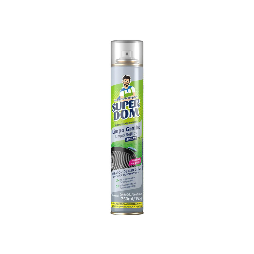 Limpa Grelha Aerossol Super Dom 250ml Dom Line