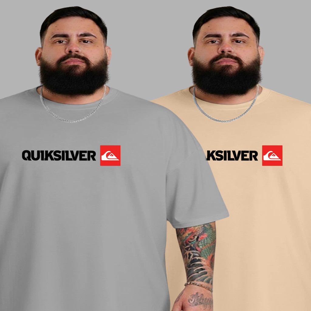 Kit 2 Camiseta Plus Size Masculina P ao G5 Conjunto QK Camisa Basica Algodão Envio Imediato em Oferta na Shopee