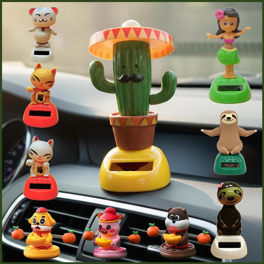 Ornamentos Para Painel De Carro , Cabeça Balançando , Cacto Movido A Energia Solar , Figuras De Brinquedo , Enfeites cup em Oferta na Shopee