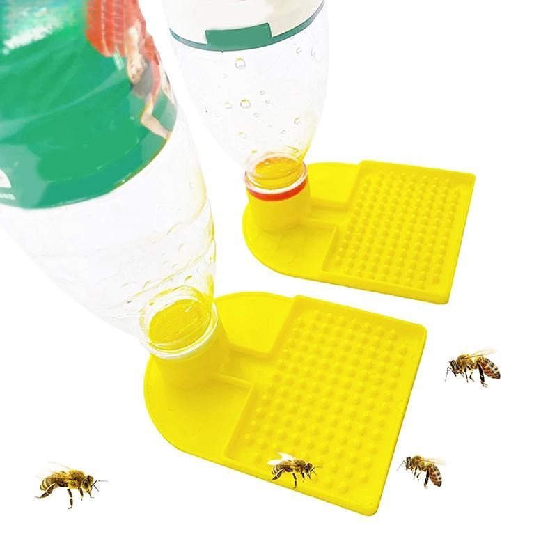 Bebedouro de Água para Abelhas de Plástico Novo Design Entrada de Colmeia Alimentação Adaptador de Garrafa Interna Anti-