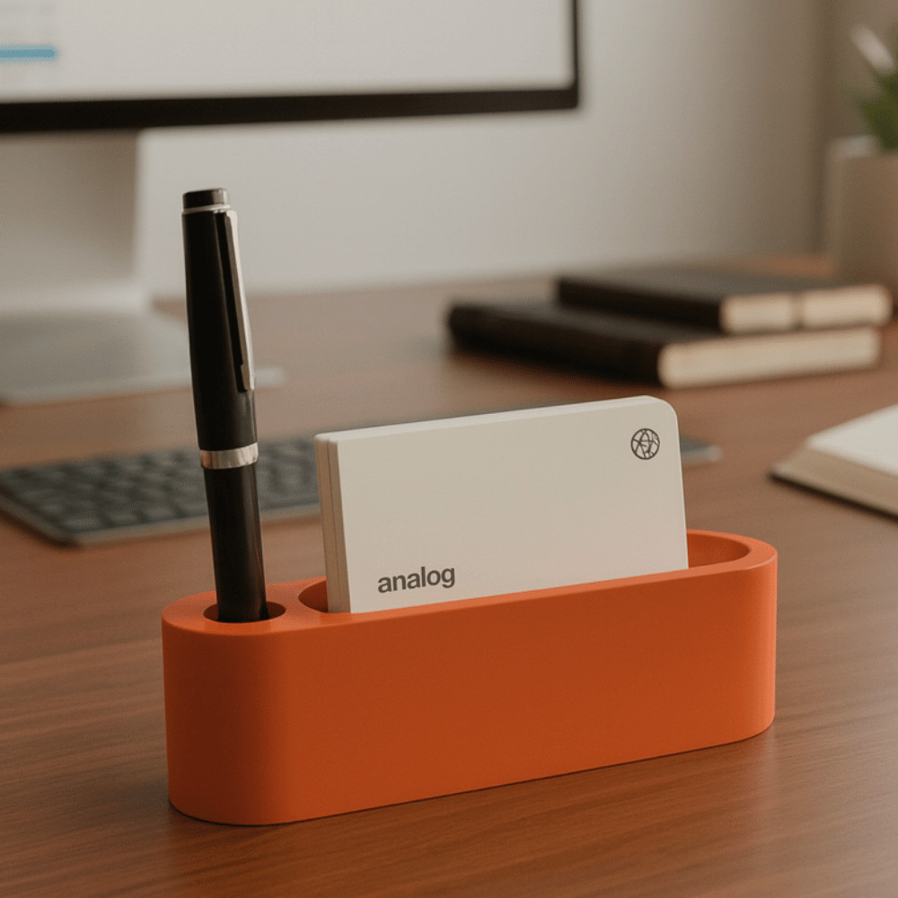 Expositor Cartão De Visita Caneta Lápis SIMPLES MINIMALISTA Suporte panfleto Livreto Escritório
