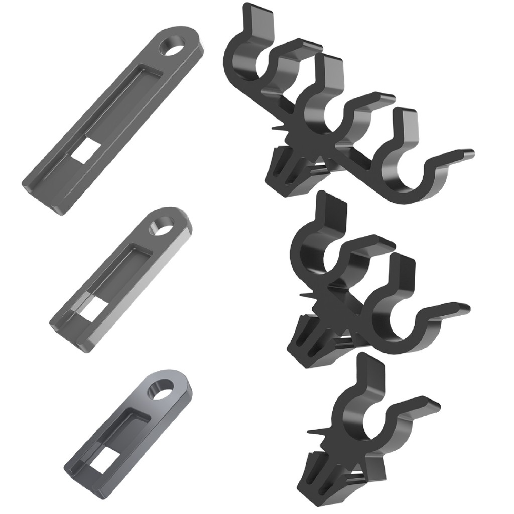 KIT 6 GRAMPO ORGANIZADOR CABO VELA C/SUPORTE FIAT 1.8 MPI 8V