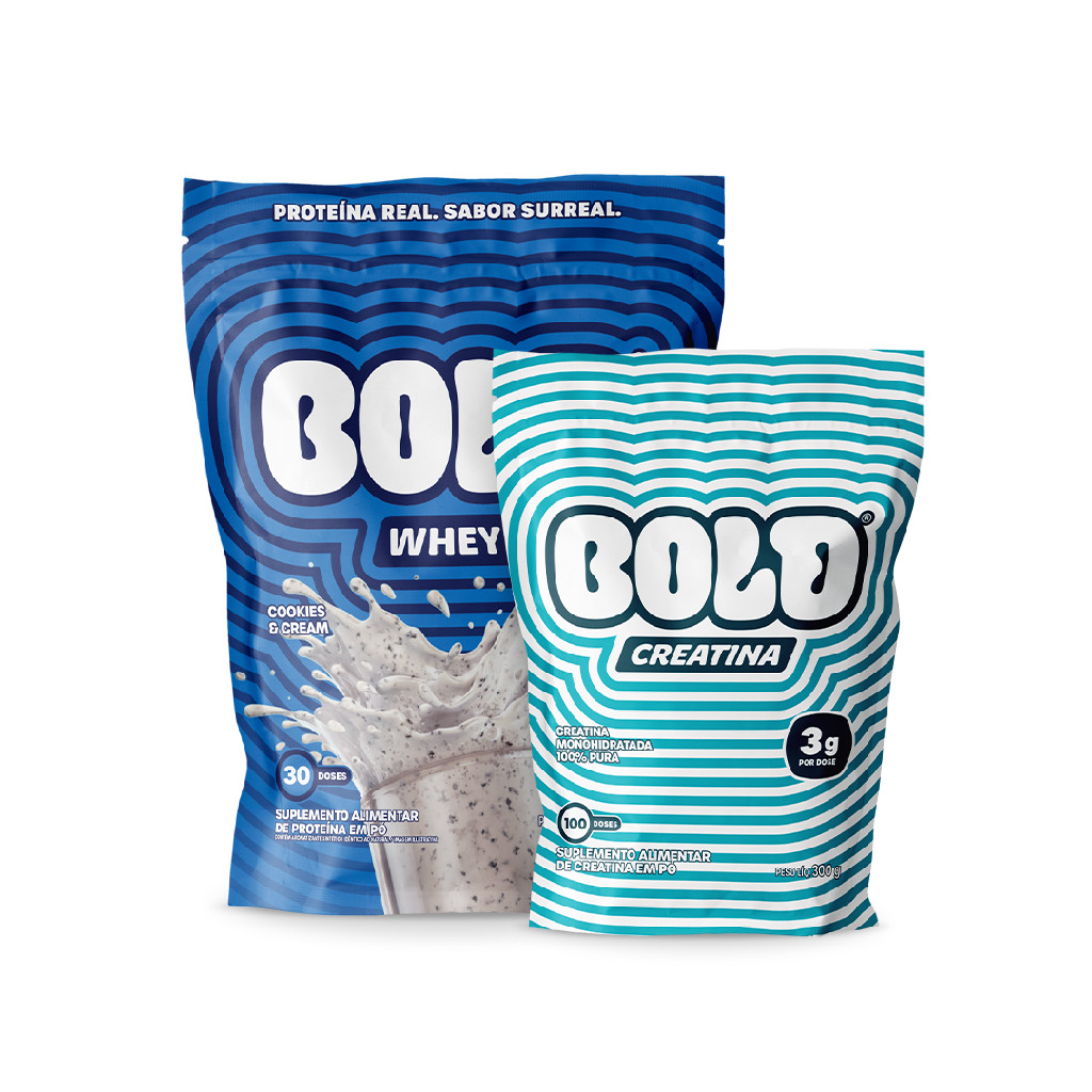 Combo Performance BOLD – Cookies e cream  + Creatina em Oferta na Shopee