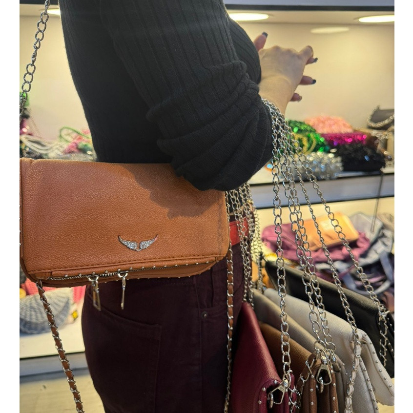 Bolsa Feminina Zíper Alça Transversal Removível Festa Inverno Neutra L0102 em Oferta na Shopee