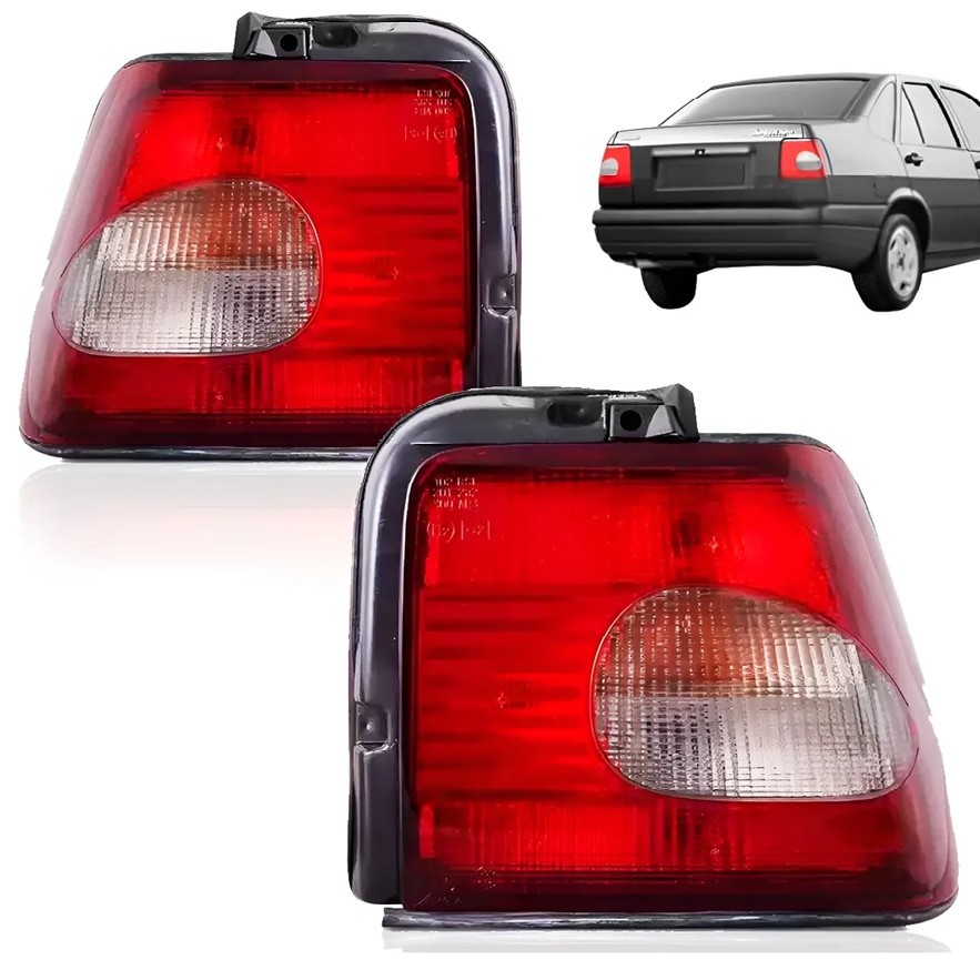 Par Lanterna Traseira Tempra 1996 1997 1998 1999 Bicolor