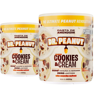 Kit 2x Pasta De Amendoim 1,2Kg Cookies And Cream Dr Peanut em Oferta na Shopee
