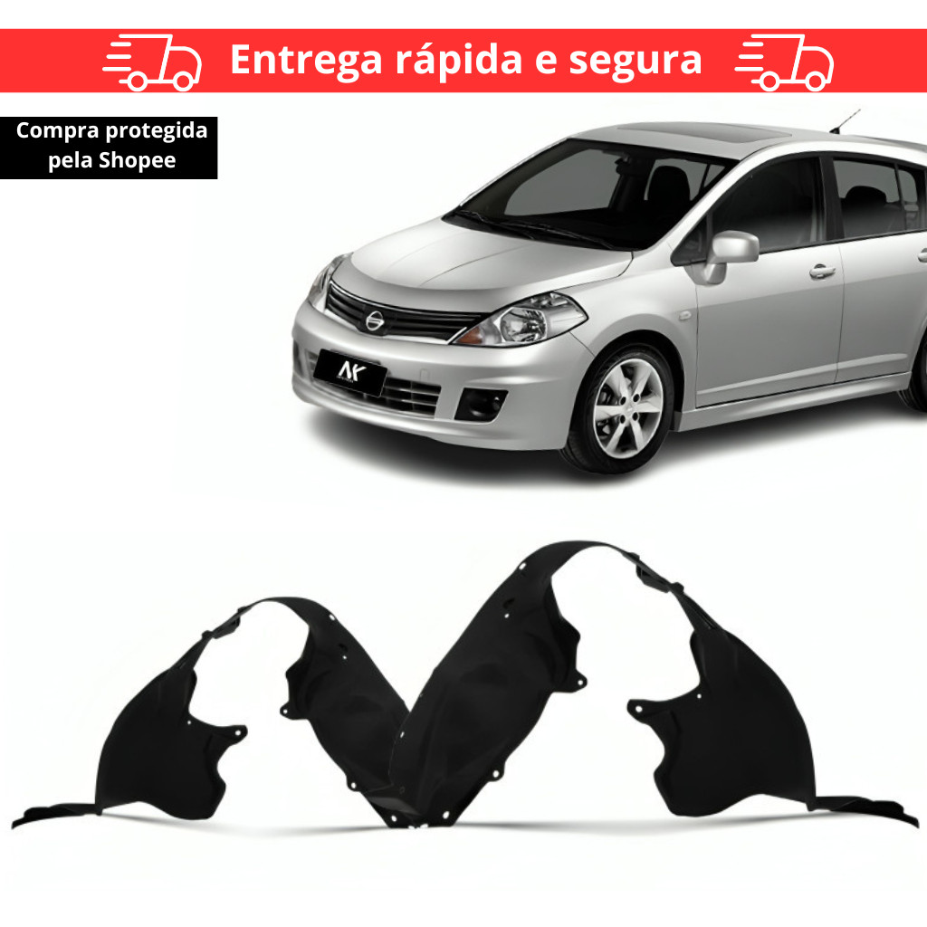 Par/Un Parabarro Dianteiro Tiida 2007 2008 2009 2010 2011 2012 2013 Mold. Origi