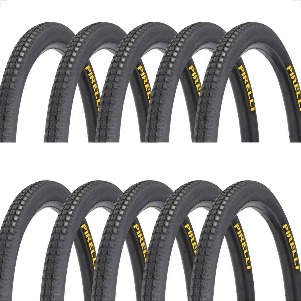 10 Pneu 26 x 1.1 / 2x2 Primor Barra Forte Bicicleta Pirrelli Montadinha Motorizada Atacado Revenda