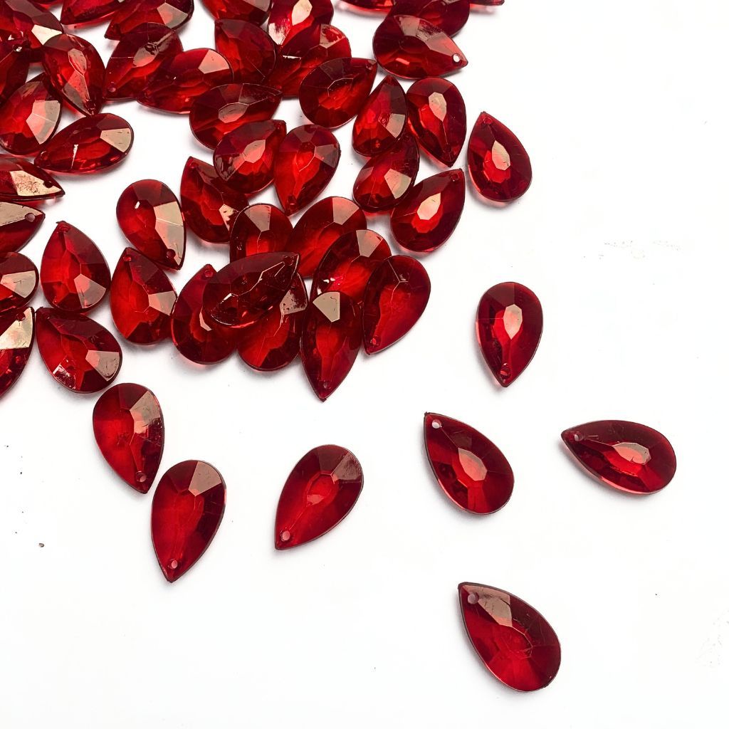 Pingente Acrílico Gota 26x16mm CM407 Transparente 250g em Oferta na Shopee