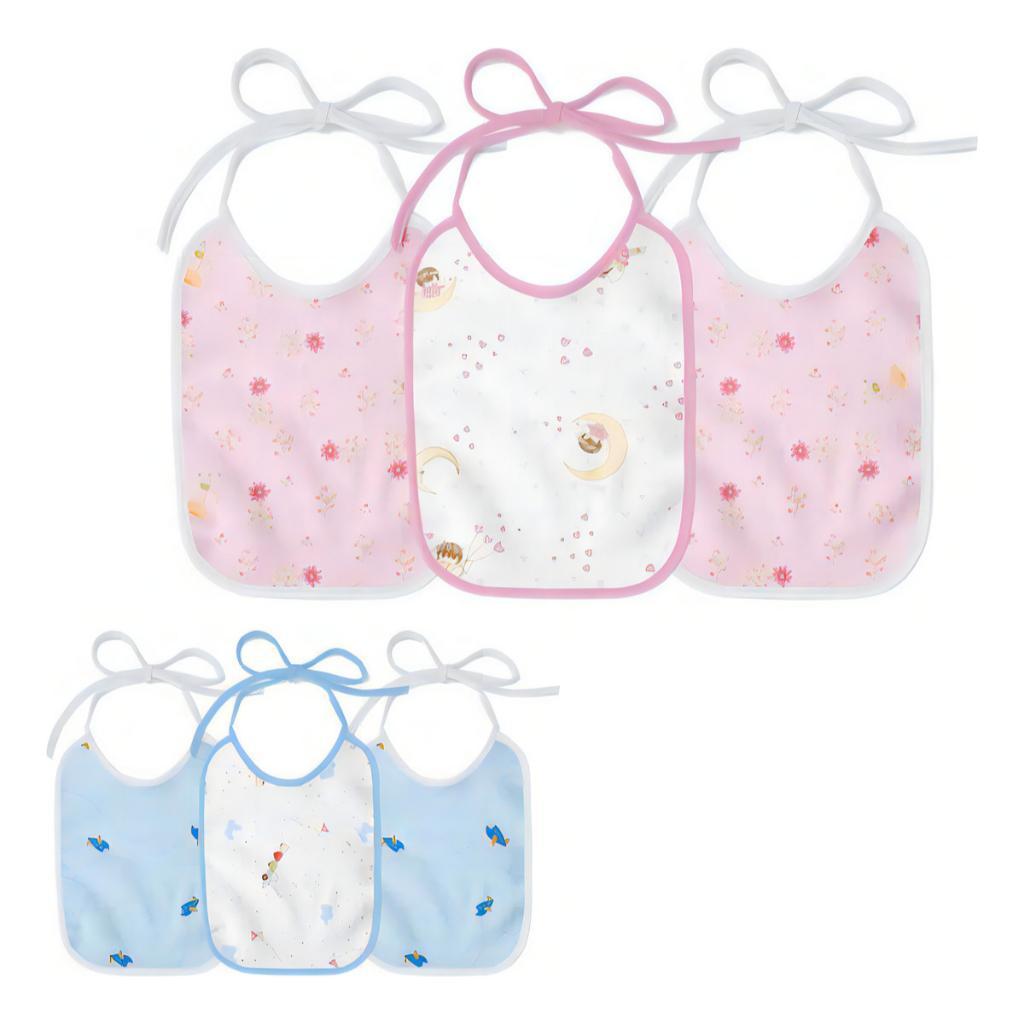 Kit 1 a 6 Babadores Bebê Algodão Premium Infantil 100% Flanelado em Oferta na Shopee