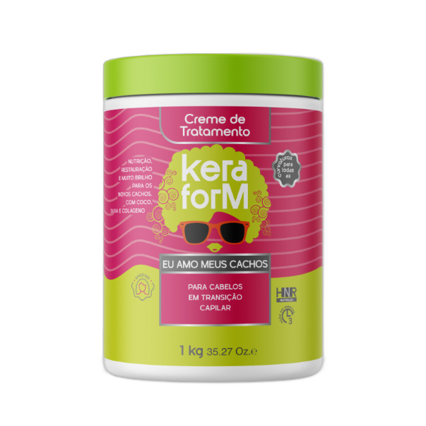 Creme de Tratamento Keraform Eu Amo Meus Cachos 1kg - Skafe em Oferta na Shopee