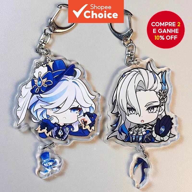 Novo Genshin Impact Wriothesley Neuvillette Focalors Furina Xiao Pingente de Senhor Menor Figura Chaveiro Acrílico em Oferta na Shopee