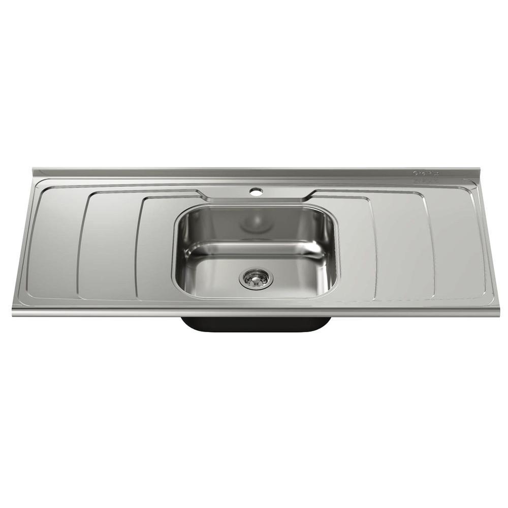 Pia de Cozinha Inox 1,20m com Cuba Quadrada Dubai em Oferta na Shopee