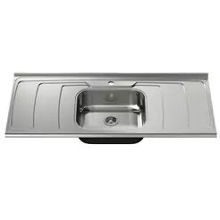 Pia de Cozinha Inox 1,20m com Cuba Quadrada Dubai