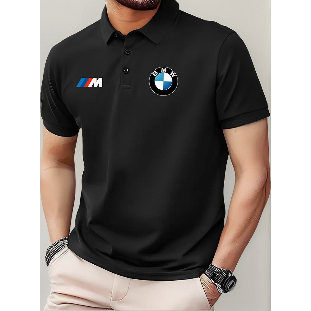 Camisa Polo Bmw Camiseta Esportiva Masculina Luxo Tecido Com Algodão