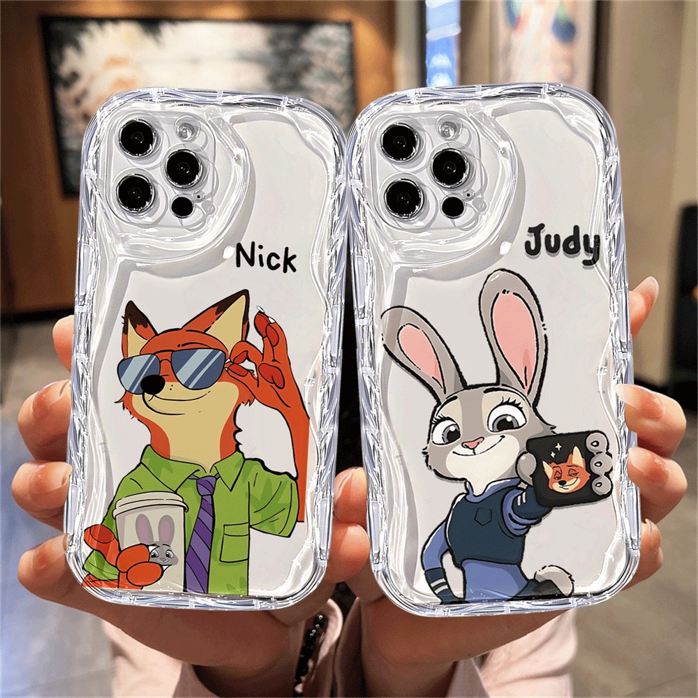 Capa Para Samsung A56 A36 A55 A54 A16 A15 A14 A05 A51 A52 A34 A35 A32 A13 A12 A04E Animals Judy Nick Creme De Telefone em Oferta na Shopee