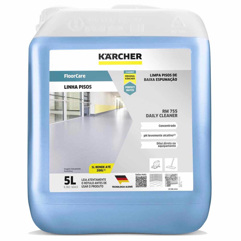 Detergente Floor Care Limpador De Pisos 5 Litros Rm755 Daily - Karcher em Oferta na Shopee