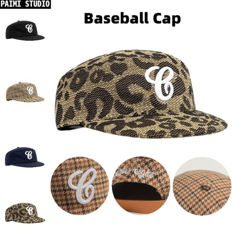 Vintage Plana Superior Xadrez Carta Bordado Snapback Boné Unisex Streetwear Leopardo Impressão Chapéu De Beisebol Para H em Oferta na Shopee