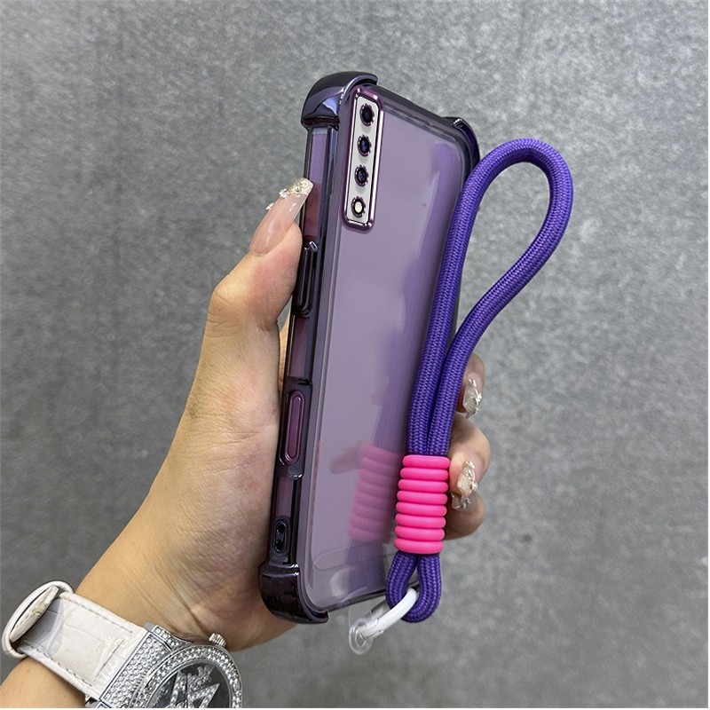 Capa ZXCD para samsung a50s a30s a50 a70 a750 a7 2018 Capa de telefone Transparente à prova de choque Capa protetora par