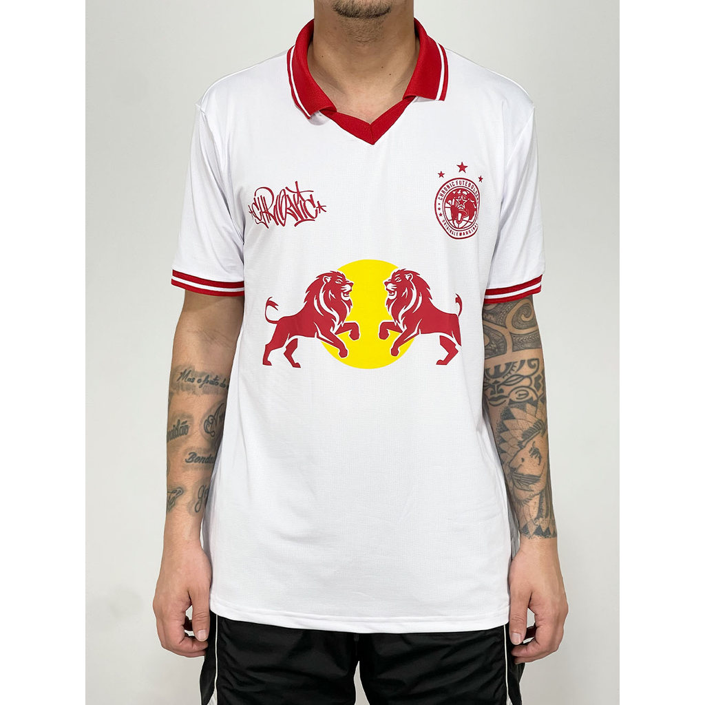 Camiseta Chronic de Time Rótulos RedBull 9 - Branca