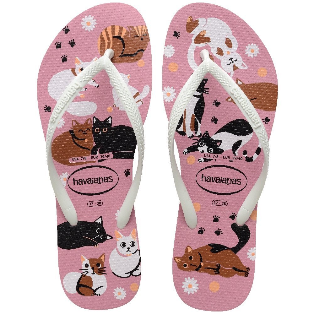 Havaianas Slim Pets Rosa Chiffon