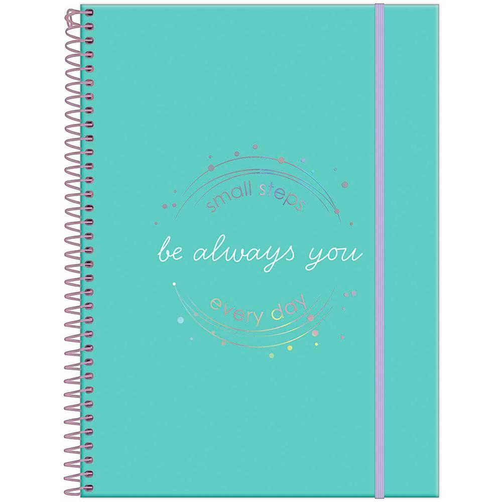 Caderno Universitário 20x27,5cm (Grande) 1 Matéria 80 Folhas Fluor Mix Soft Verde Foroni em Oferta na Shopee