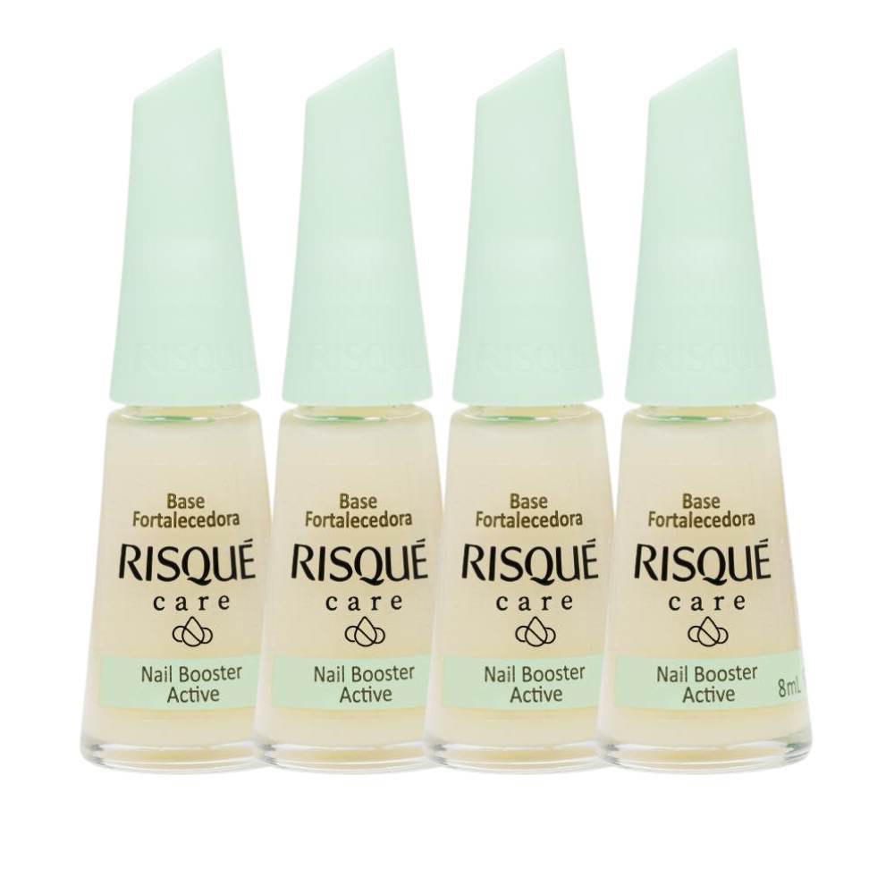 Kit 4 Base Fortalecedora Risqué Care 8ml em Oferta na Shopee