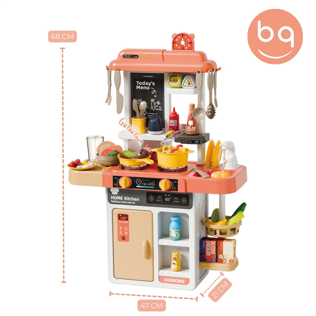 Cozinha Infantil com Geladeira 52 Acessórios Água Vapor Luz e Som · foto 2