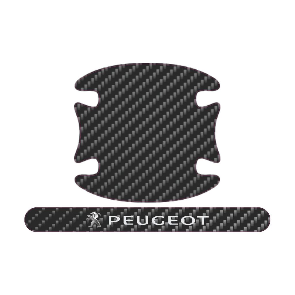 Adesivo Maçaneta Laminado Proteção Arranhões Carro Peugeot Qualidade Premium 208 308 408 206 207