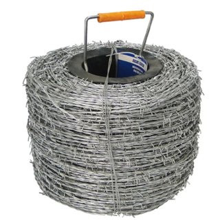 Arame Farpado Zincado Fio 18 Duplo Entrelaçado 250 Metros em Oferta na Shopee