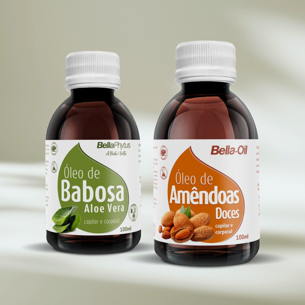 Kit Toque de Pérola – Óleos 100% Vegetais (Babosa e Amêndoas) - BellaPhytus