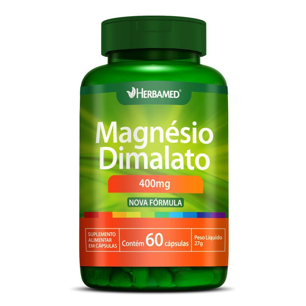 Magnésio Dimalato 400Mg Com 60 Cápsulas Suplemento