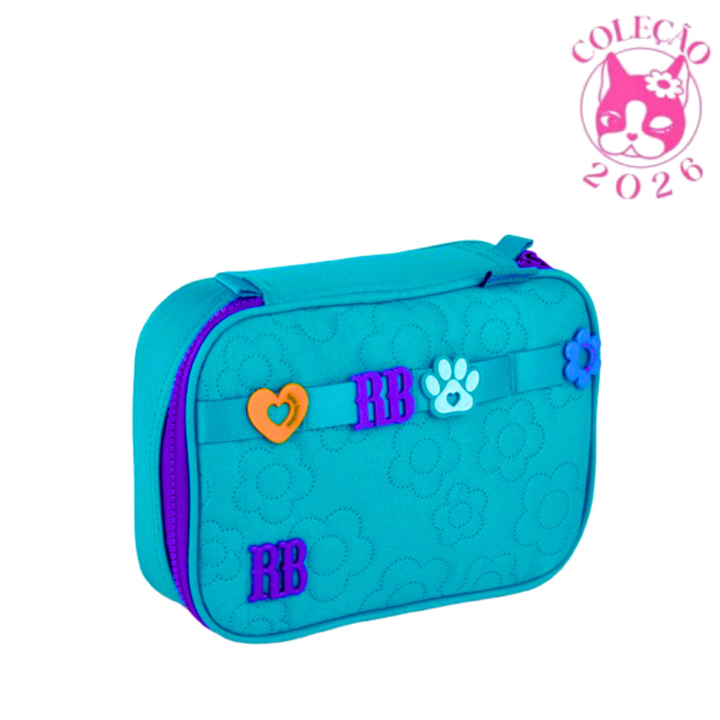 Estojo Box 36 Pens Rebecca Bonbon Flower Power-Clio Style Cor:Verde