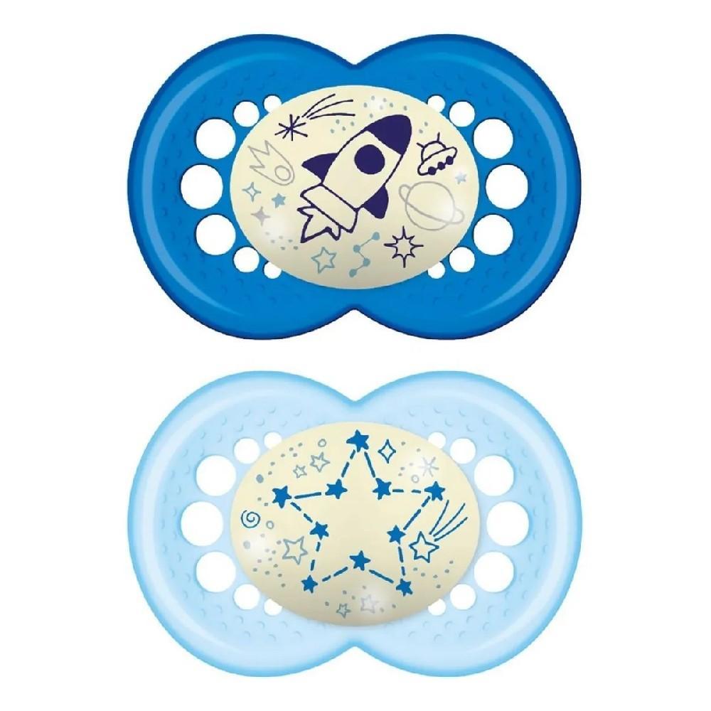 Chupeta Night & Days Boys com 2 Unidades - MAM Baby em Oferta na Shopee