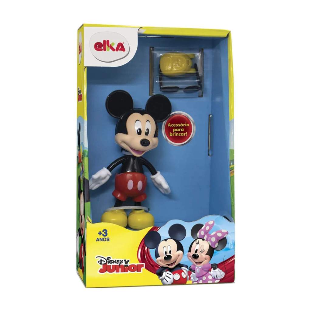 Boneco Mickey c/ Acessórios para Brincar Elka - 1175 em Oferta na Shopee