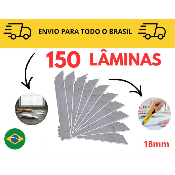 estilete profissional / 18mm /100 a 200 Lâmina de Estilete/ Estilete de precisão/ lamina / cortador