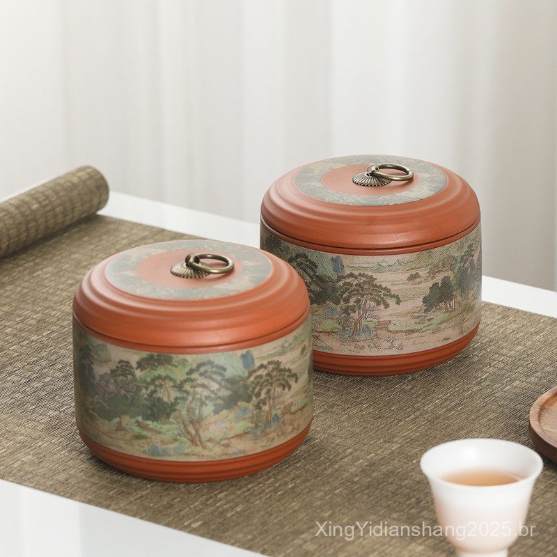 Lata de Chá Pu-erh Yanshan Grande