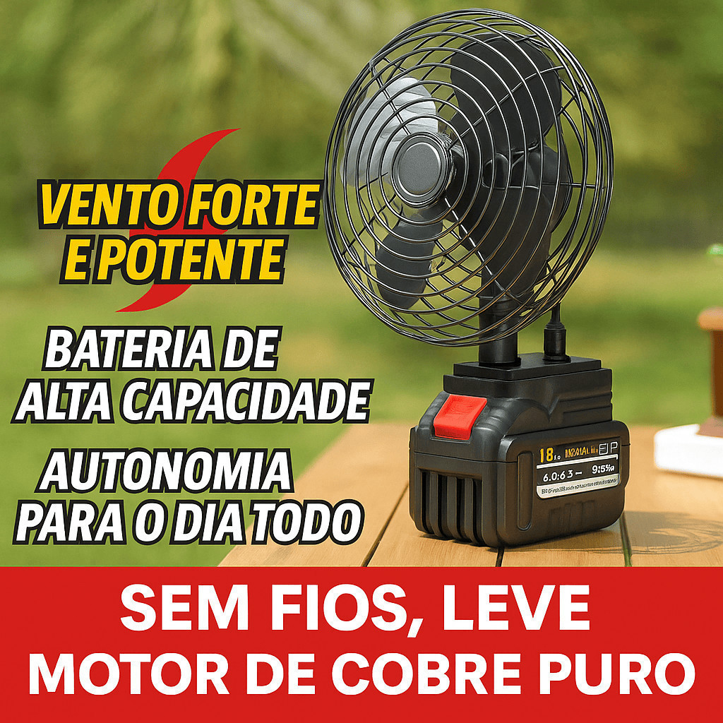 Mini Ventilador Portátil Recarregável – Silencioso, Bateria de Longa Duração para Casa e Viagem em Oferta na Shopee