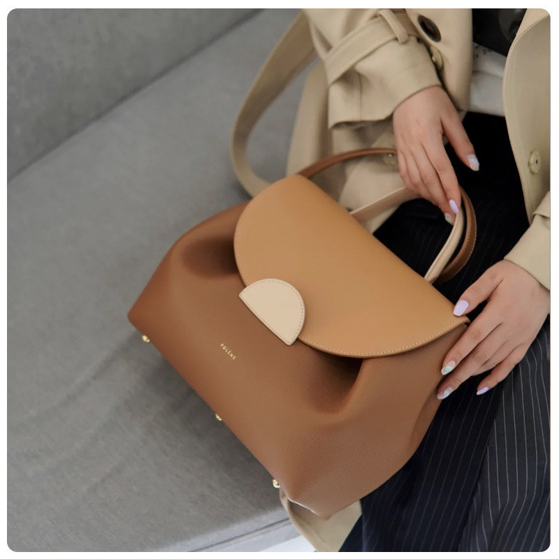 Polene Piggy Bag Smiley Face Bolsa Ombro Mensageiro Bolsa Feminina Bolsa All-Match