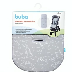 Almofada Para Carrinho Dino Cinza 18494 Buba