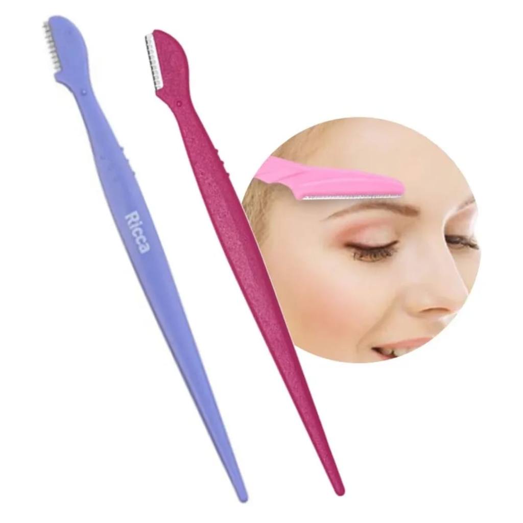 Navalha Pequena Sobrancelha Aparar e Delinear Ricca — R$ 15,00 em Shopee