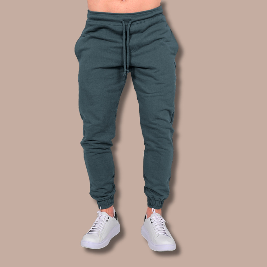 Calça Moletom Masculino Slim Jogger Algodão Premium Conforto