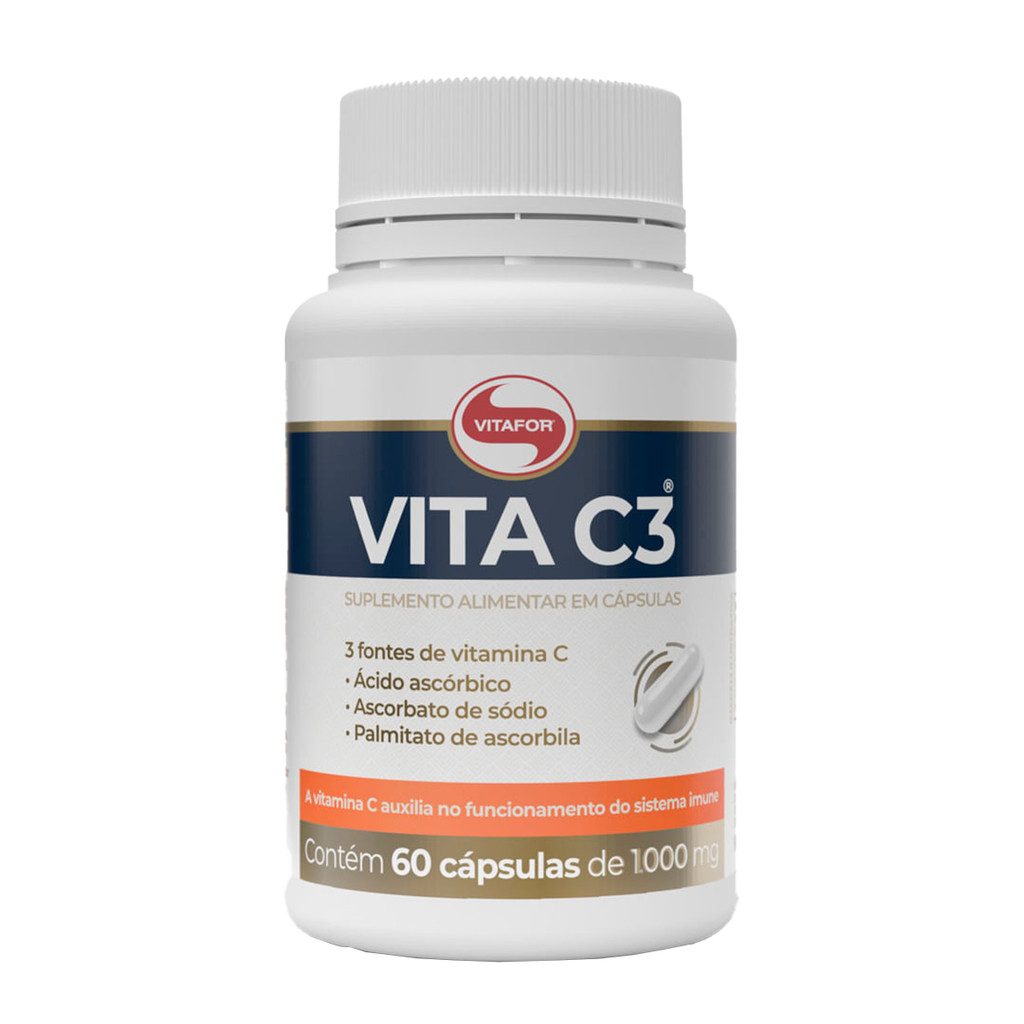 Vita C3 - Vitamina C 60 Capsulas - Vitafor em Oferta na Shopee