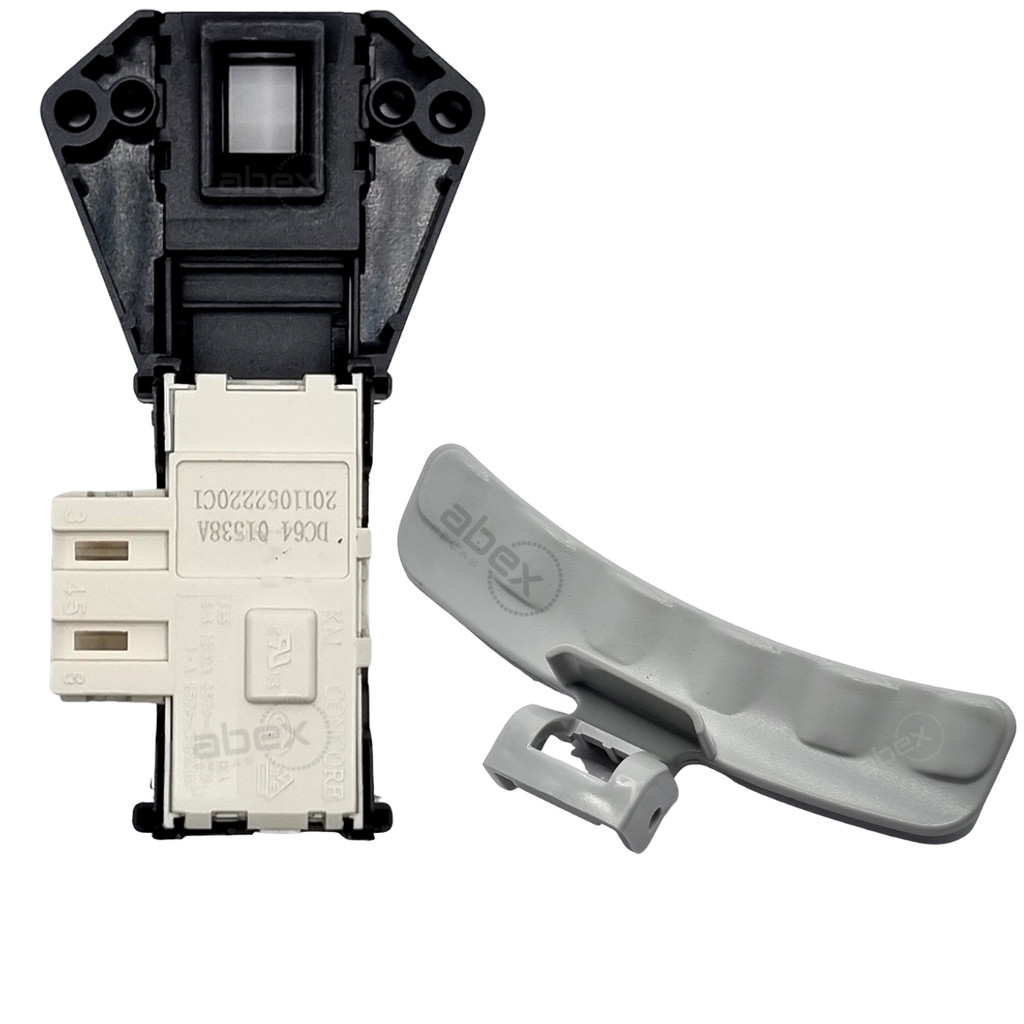 Kit Trava Da Porta + Puxador para Lava e Seca Samsung DC64-01524A DC64-01538A Original