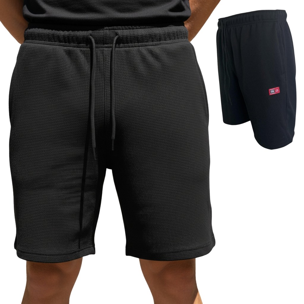 Bermuda Ecko Masculina Elastico Cordão Tecido Texturizado Original Casual Streetwear