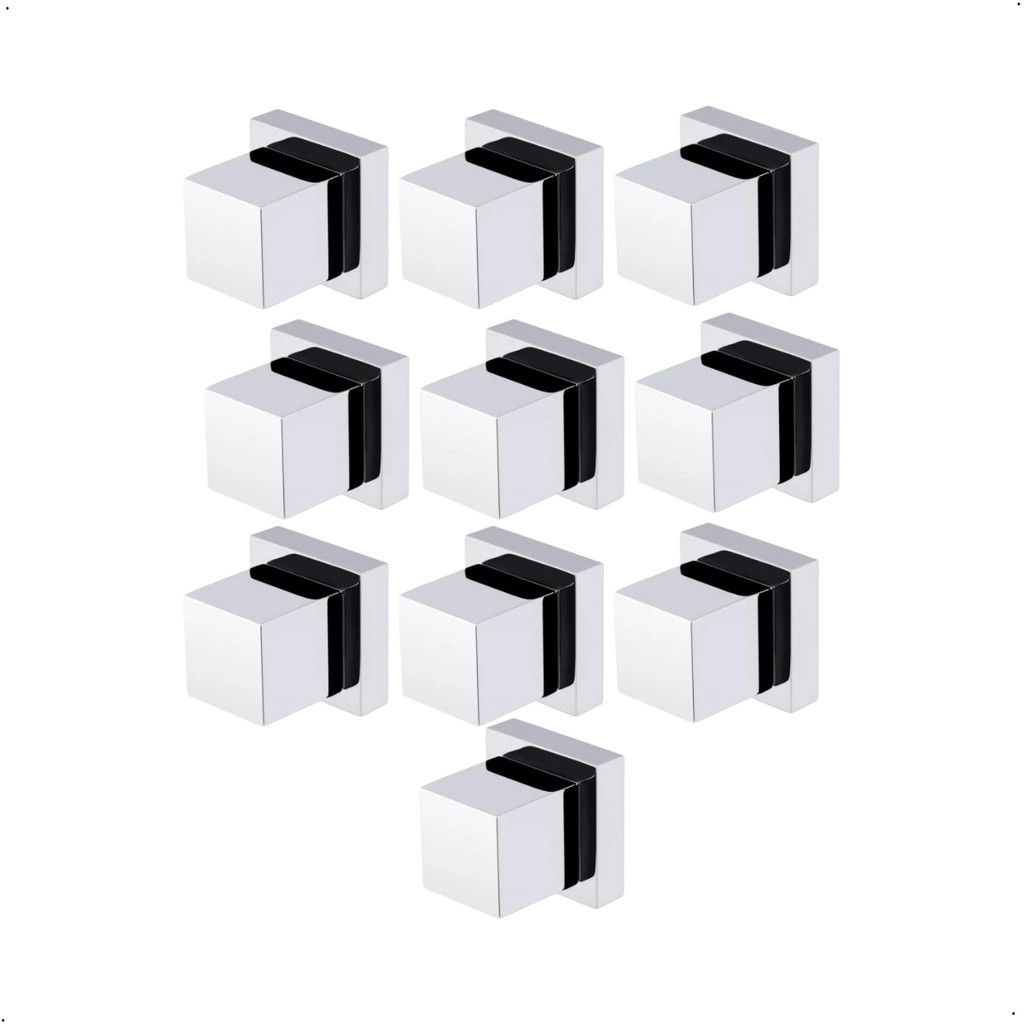 Kit de 10 Acabamentos para Registro Quadrado 1/2 Ou 3/4 Padrão Deca