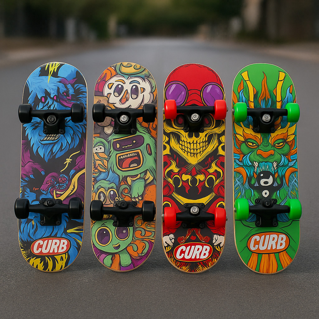 Skate Infantil Iniciante Montado Completo Semi Profissional Madeira 45cm