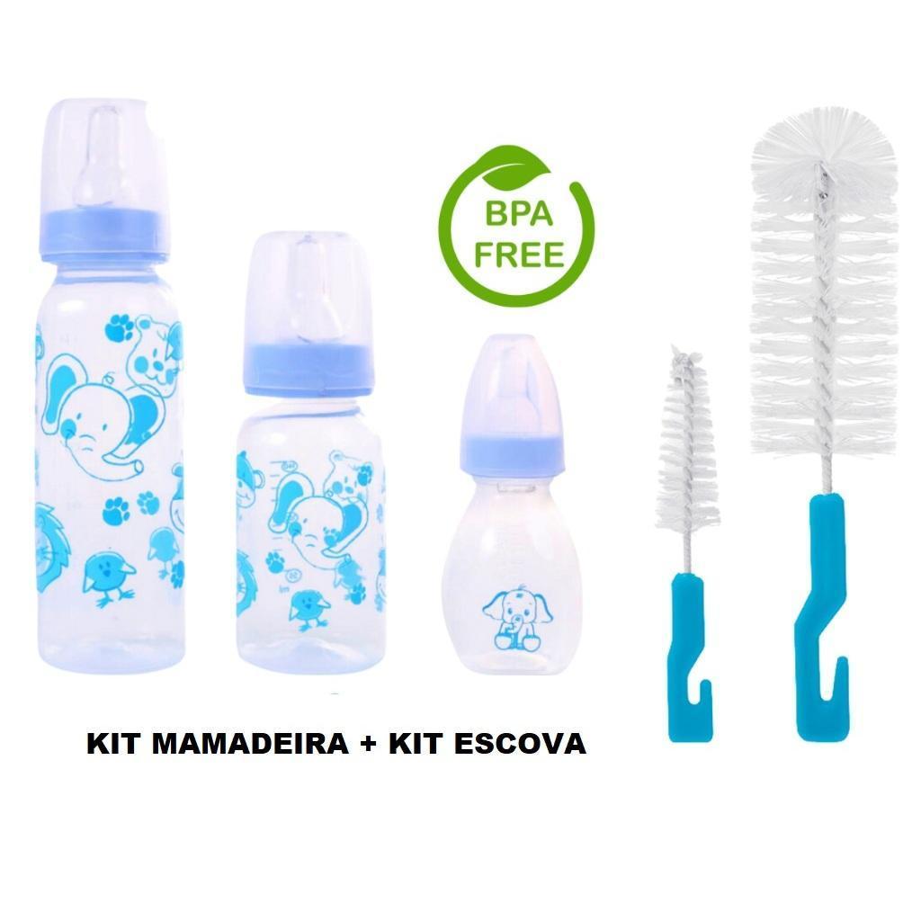 Kit Mamadeiras + Escova de Limpeza P/ Mamadeira e Bicos em Oferta na Shopee